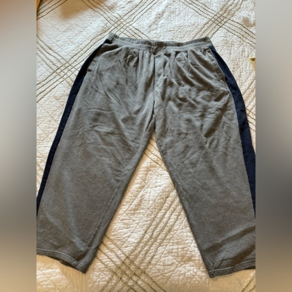 Sean John‎ Mens Sweat Pants Size 4XB Gray/navy With Back Pocket